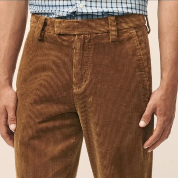 Brooks Bros. Clark Fit Golden Brown Wide Wale Corduroy Pants 34wide / 32long - Picture 1 of 6
